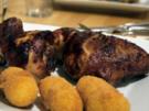 Whisky-marinierte Hähnchenkeulen mit Kroketten - Rezept