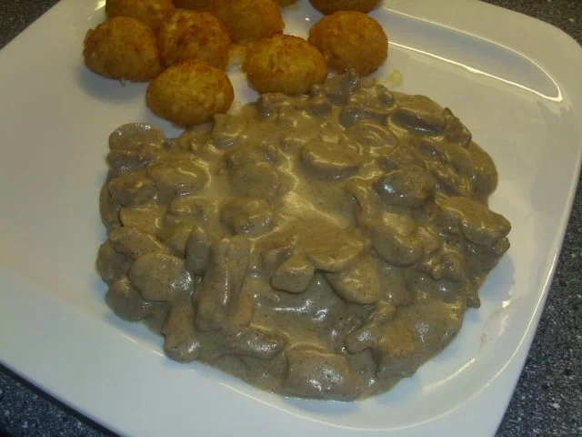 Geschnetzeltes in Champignoncreme - Rezept