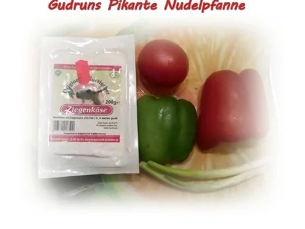 Rezept: Nudeln: Scharfe Nudelpfanne mit Ziegenkäse Bild Nr. 4 Nudeln: Scharfe Nudelpfanne mit Ziegenkäse - Rezept - Bild Nr. 4