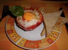 Eier in Tomatenhülle>> - Rezept