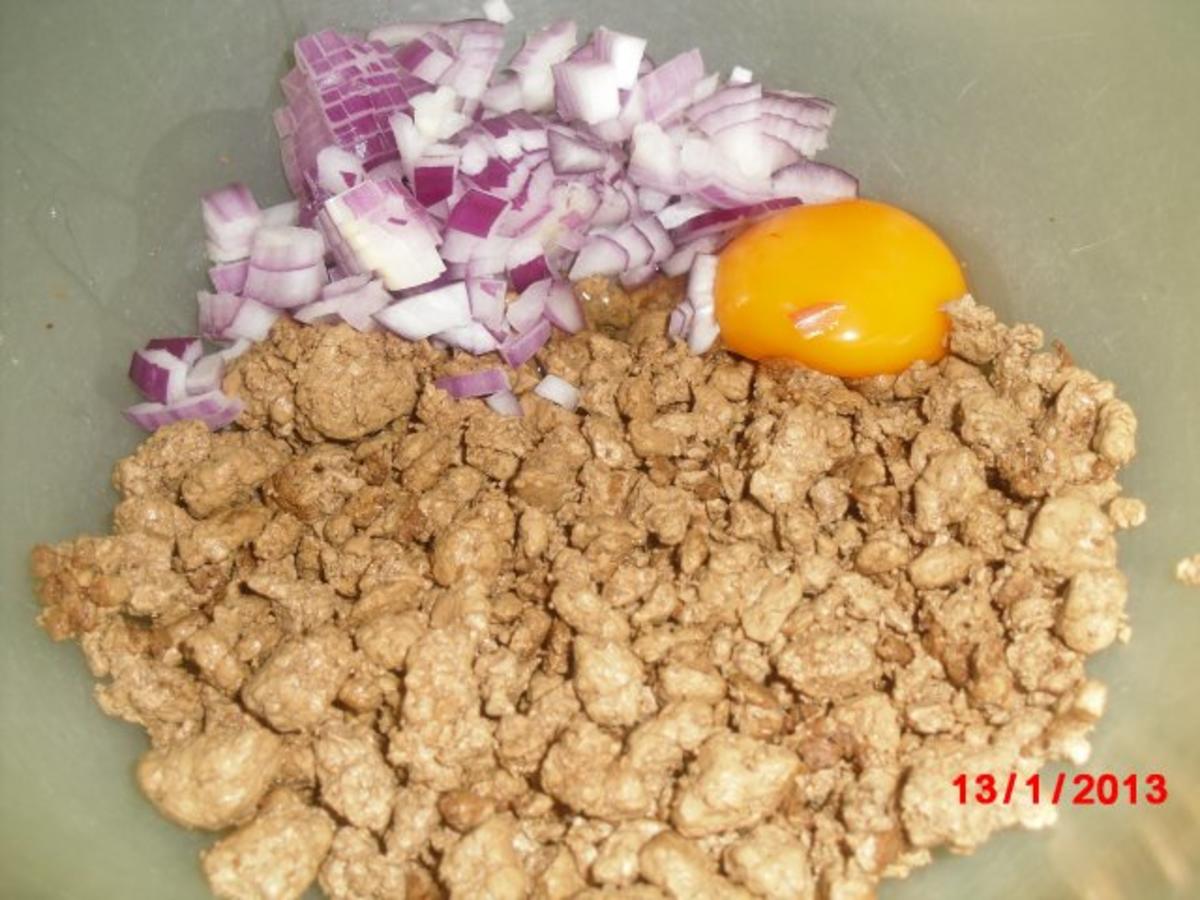 Vegetarisch *** Aubergine gefüllt mit Tofu-Hackfleisch - Rezept - Bild Nr. 4