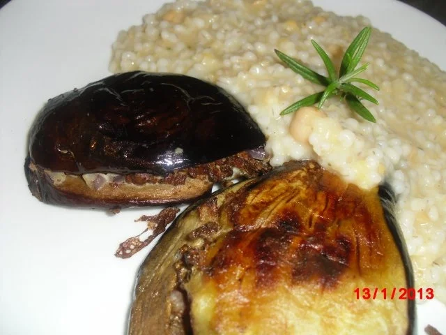 Vegetarisch *** Aubergine gefüllt mit Tofu-Hackfleisch - Rezept - Bild Nr. 9