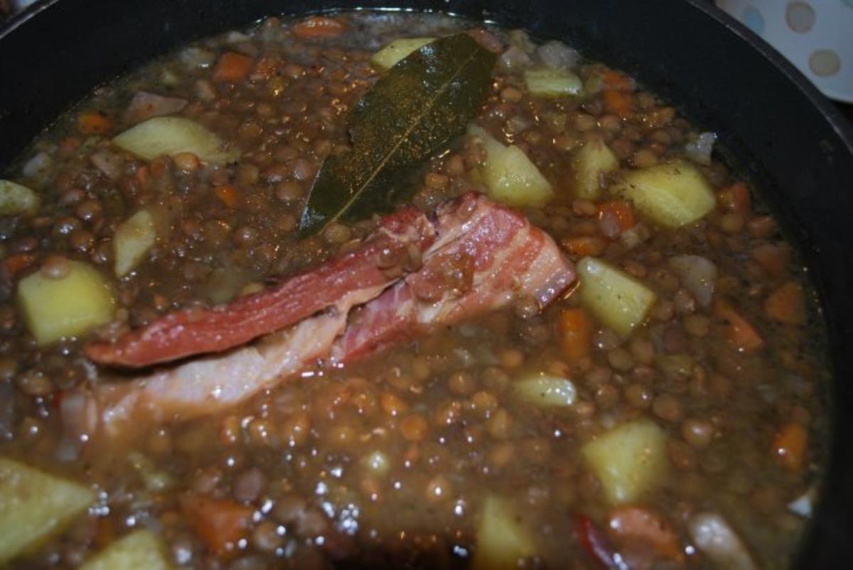 Papas klassische Linsensuppe Rezept mit Bild kochbar.de