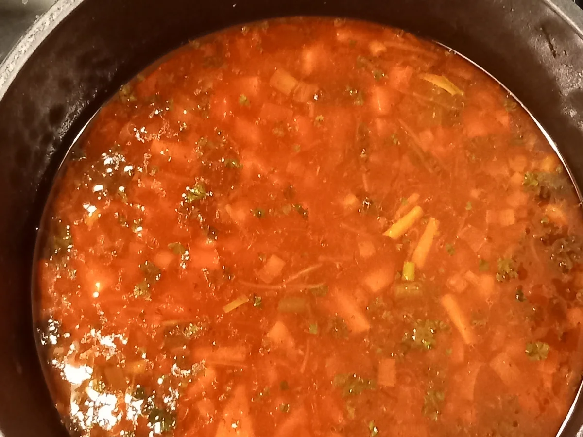 Bouillon Gemüse - Kartoffel Terrine mit Eisbein - Rezept - Bild Nr. 7