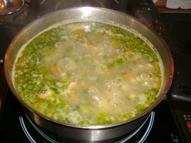 Bouillon Gemüse - Kartoffel Terrine mit Eisbein - Rezept - Bild Nr. 5