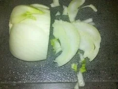 Rezept: Liguine mit Fenchel-Salami-Tomtenstücken Bild Nr. 4 Liguine mit Fenchel-Salami-Tomtenstücken - Rezept - Bild Nr. 4