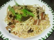 Liguine mit Fenchel-Salami-Tomtenstücken - Rezept