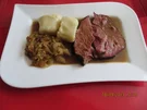 Rezept: Kochen:Kassler mit Kartoffelknödel und Schmorkohl Kochen:Kassler mit Kartoffelknödel und Schmorkohl - Rezept