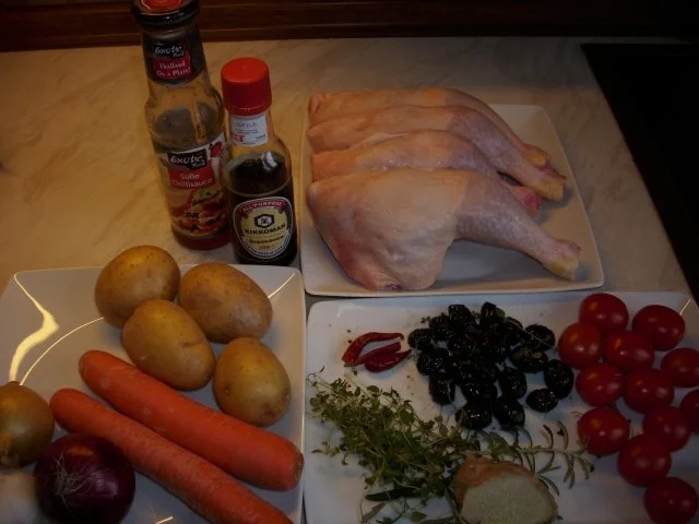 Rezept: Hähnchenkeulen aus dem Ofen, pikant-scharf Bild Nr. 3 Hähnchenkeulen aus dem Ofen, pikant-scharf - Rezept - Bild Nr. 3