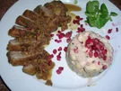 Entenbrust mit Granatapfelsauce und Walnüssen - Rezept