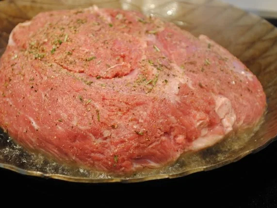 sanft gegarte Kalbshüfte/grünes Risotto/geschmelzter Radicchio Trevisiano - Rezept - Bild Nr. 4