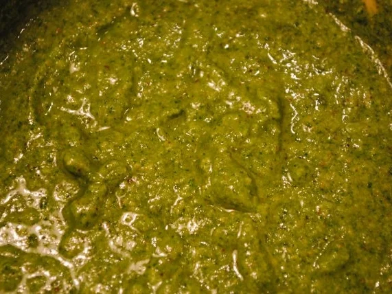 sanft gegarte Kalbshüfte/grünes Risotto/geschmelzter Radicchio Trevisiano - Rezept - Bild Nr. 8