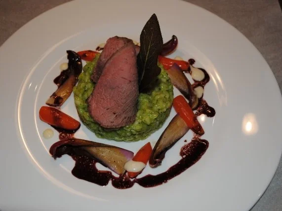 sanft gegarte Kalbshüfte/grünes Risotto/geschmelzter Radicchio Trevisiano - Rezept - Bild Nr. 16