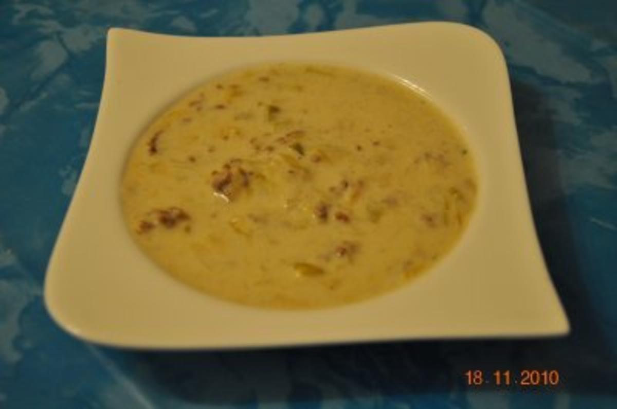 Suppe:Hack-Lauch-Käsesuppe - Rezept - Bild Nr. 3