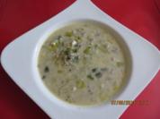 Suppe:Hack-Lauch-Käsesuppe - Rezept