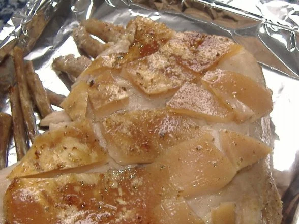 In Öl gegarter Spanferkelrücken - Rezept - Bild Nr. 4