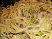 Lauch Carbonara - Rezept