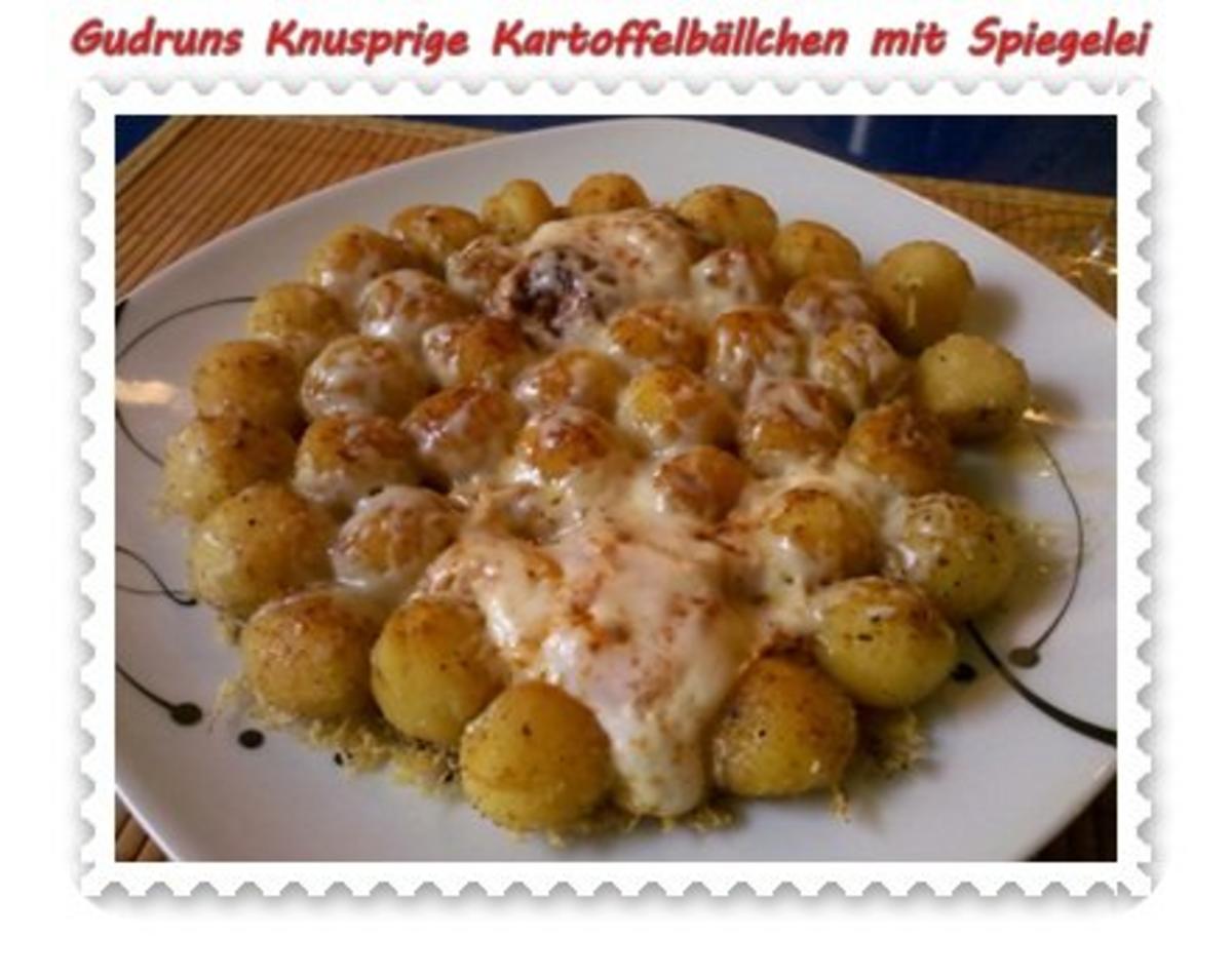 Bilder für Kartoffeln: Knusprige Kartoffelbällchen mit Spiegelei - Rezept