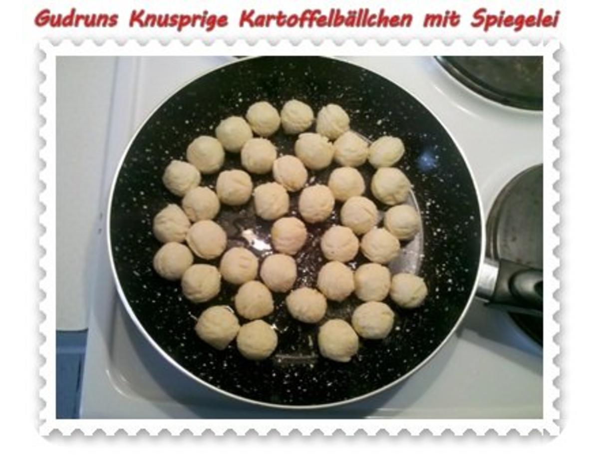 Kartoffeln: Knusprige Kartoffelbällchen mit Spiegelei - Rezept - Bild Nr. 3