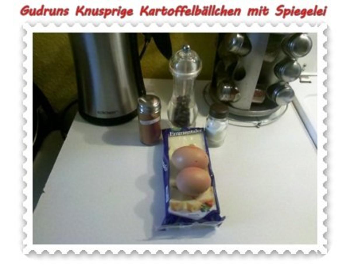 Kartoffeln: Knusprige Kartoffelbällchen mit Spiegelei - Rezept - Bild Nr. 4
