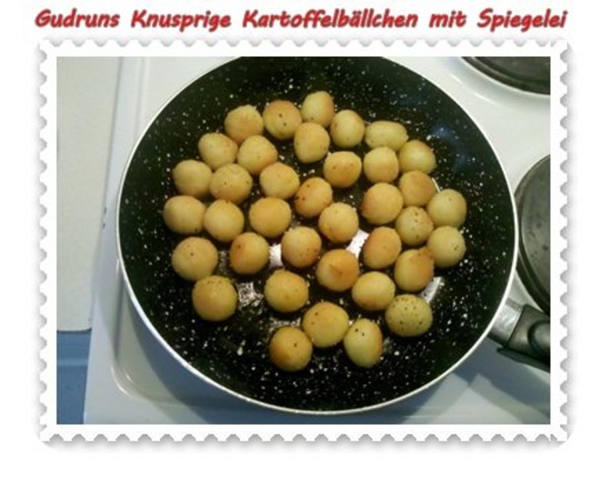 Kartoffeln: Knusprige Kartoffelbällchen mit Spiegelei - Rezept - Bild Nr. 5