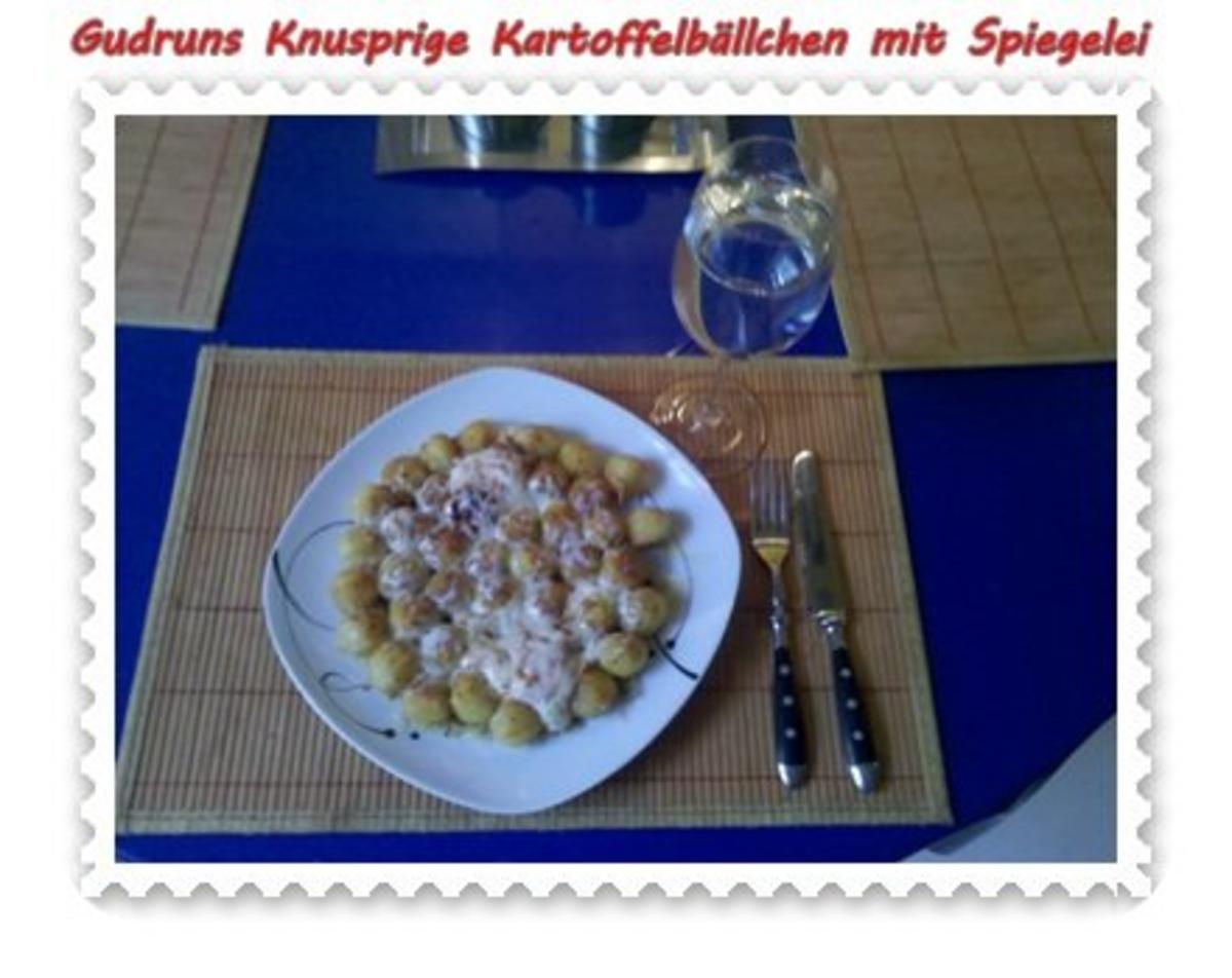 Kartoffeln: Knusprige Kartoffelbällchen mit Spiegelei - Rezept - Bild Nr. 8