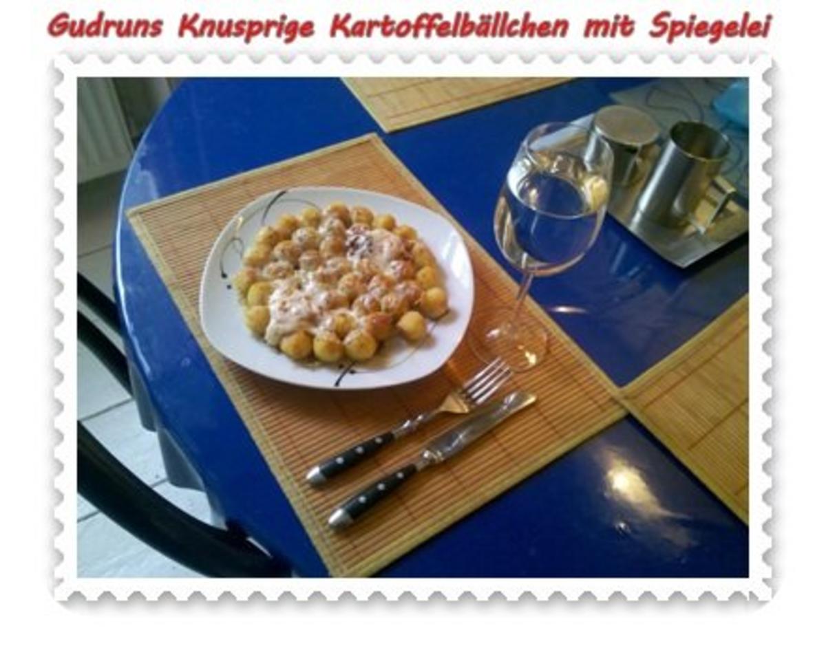 Kartoffeln: Knusprige Kartoffelbällchen mit Spiegelei - Rezept - Bild Nr. 9