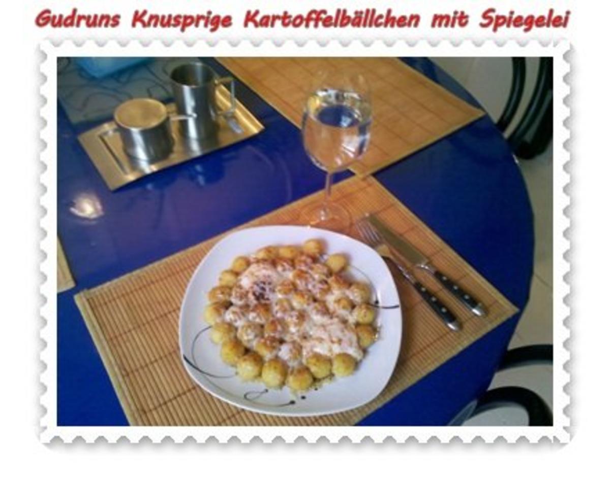 Kartoffeln: Knusprige Kartoffelbällchen mit Spiegelei - Rezept - Bild Nr. 10
