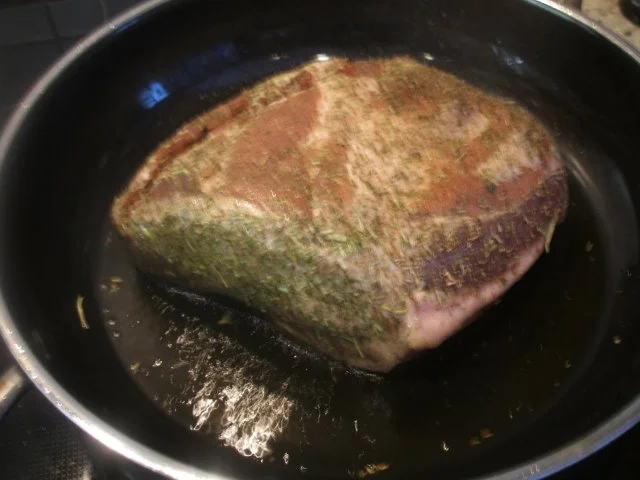 Rezept: Fleisch: Rosmarinbraten in Biersoße mit Honigspätzle Bild Nr. 5 Fleisch: Rosmarinbraten in Biersoße mit Honigspätzle - Rezept - Bild Nr. 5