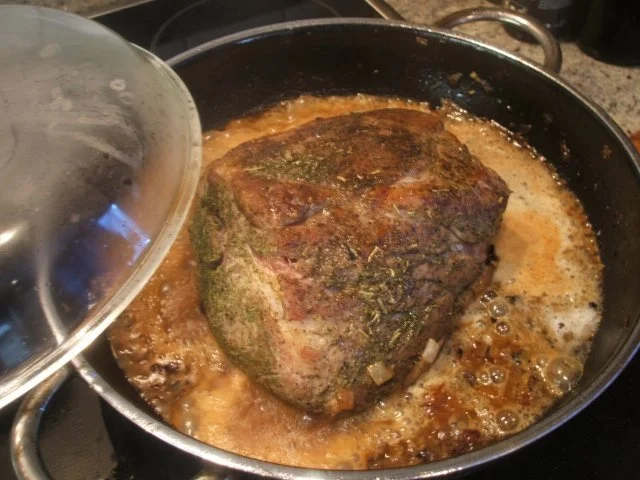 Rezept: Fleisch: Rosmarinbraten in Biersoße mit Honigspätzle Bild Nr. 9 Fleisch: Rosmarinbraten in Biersoße mit Honigspätzle - Rezept - Bild Nr. 9