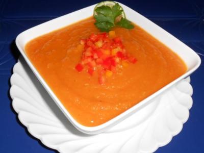 Karotten-Ingwer-Mango-Suppe - Rezept