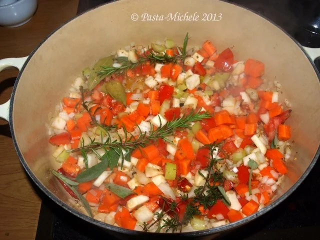 Rezept: Kalbfleisch mit weißen Bohnen (Vitello con fagioli bianchi) Bild Nr. 5 Kalbfleisch mit weißen Bohnen (Vitello con fagioli bianchi) - Rezept - Bild Nr. 5