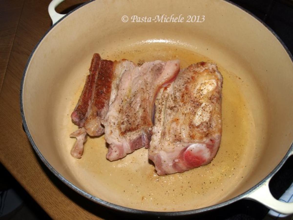 Kalbfleisch mit weißen Bohnen                 (Vitello con fagioli bianchi) - Rezept - Bild Nr. 4