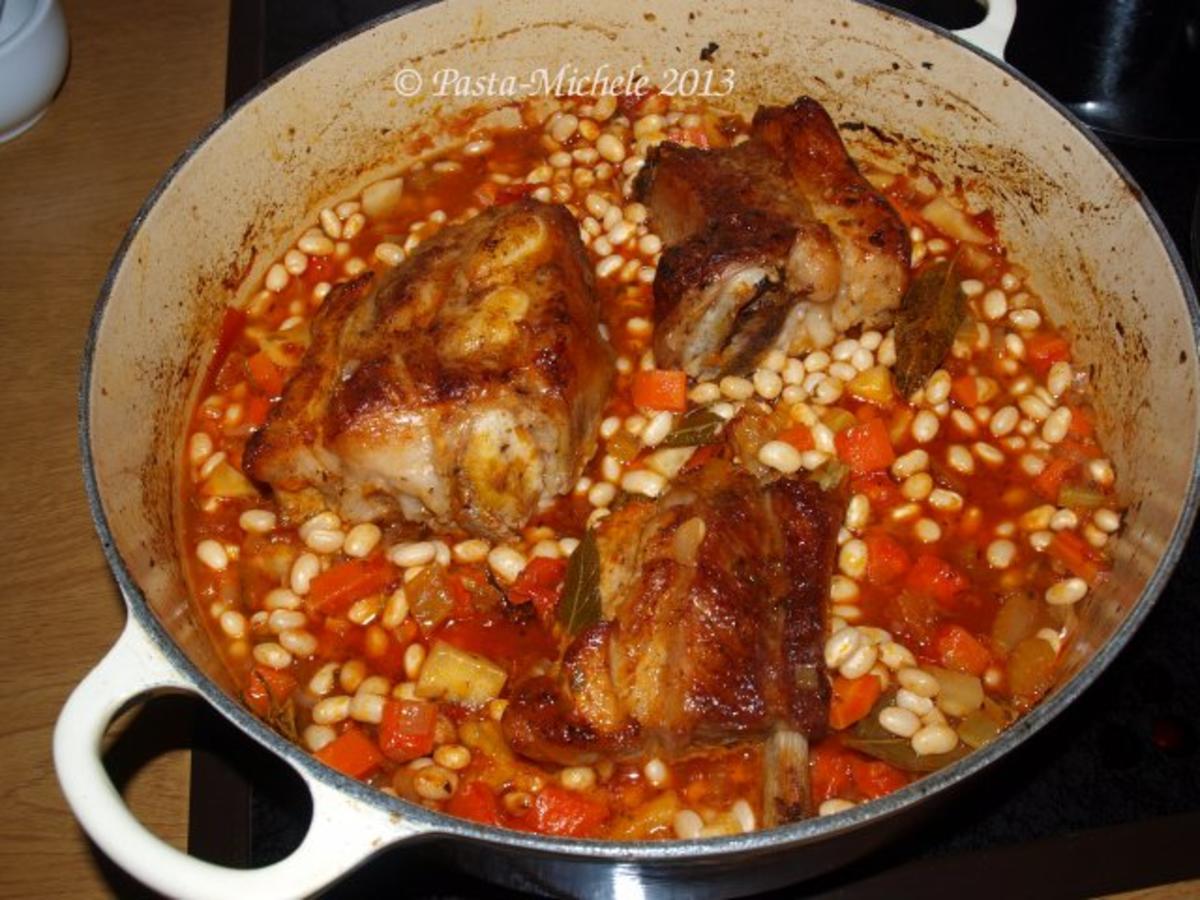 Kalbfleisch mit weißen Bohnen                 (Vitello con fagioli bianchi) - Rezept - Bild Nr. 6