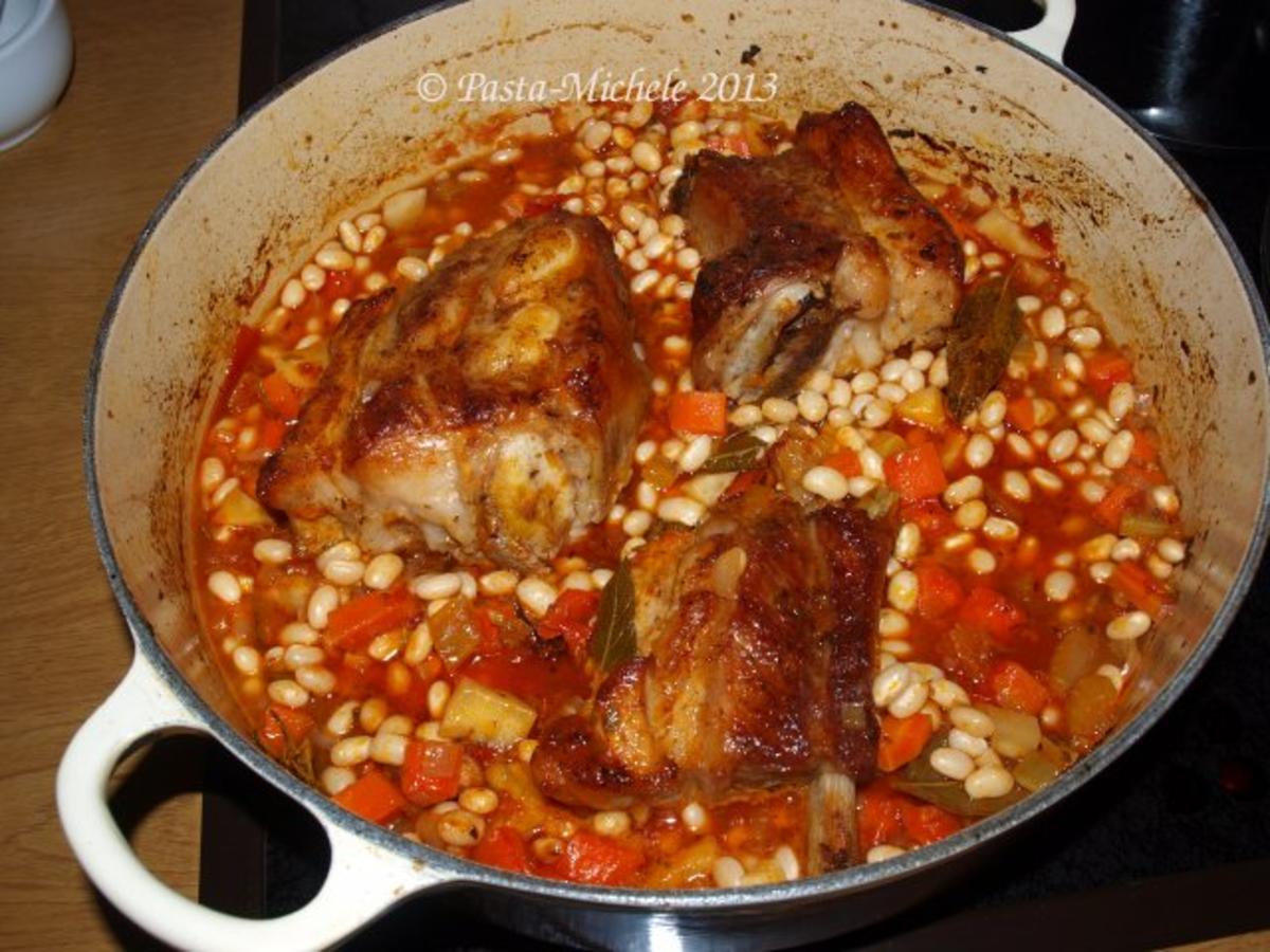 Kalbfleisch mit weißen Bohnen Vitello con fagioli bianchi - einfach ...
