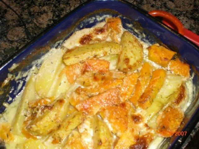 Gebackene Kürbis-Kartoffeln - Rezept - Bild Nr. 2