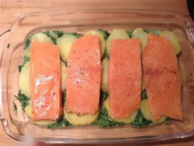 Kartoffel-Lachs-Spinat Auflauf - Rezept - Bild Nr. 6
