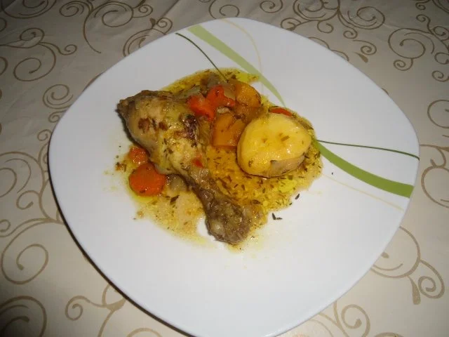 Hähnchenschenkel geschmort - Rezept