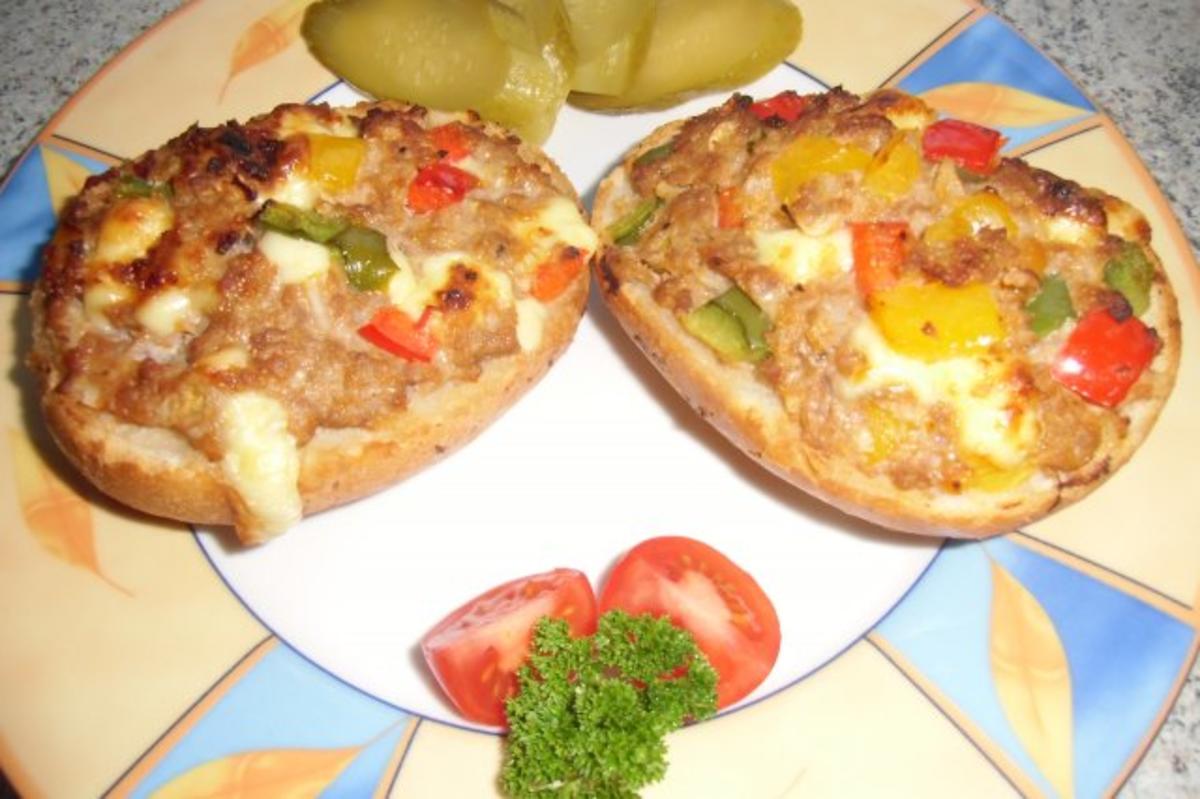 ❤ Hackfleisch - Pizzabrötchen ❤ - Rezept