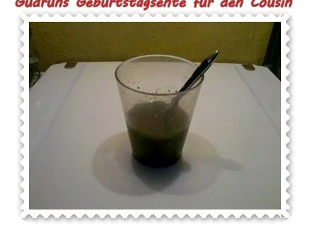 Geflügel: Kräuterschlemmerente mit Ofengemüse, Gorgonzolasoße und Klöße - Rezept - Bild Nr. 3