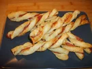 Blätterteig Seranoschinken Sticks - Rezept