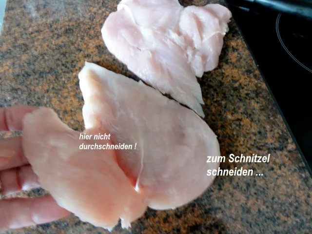 Rezept: Geflügel: HÄHNCHENSCHNITZEL mit Knusperpanade Bild Nr. 3 Geflügel: HÄHNCHENSCHNITZEL mit Knusperpanade - Rezept - Bild Nr. 3