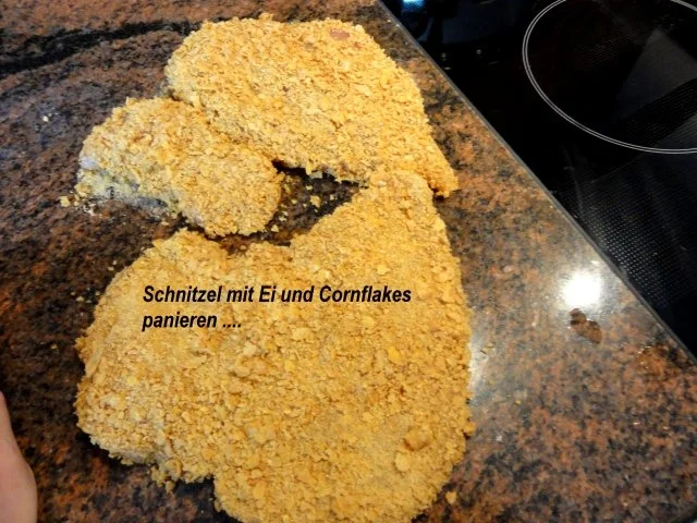 Rezept: Geflügel: HÄHNCHENSCHNITZEL mit Knusperpanade Bild Nr. 7 Geflügel: HÄHNCHENSCHNITZEL mit Knusperpanade - Rezept - Bild Nr. 7