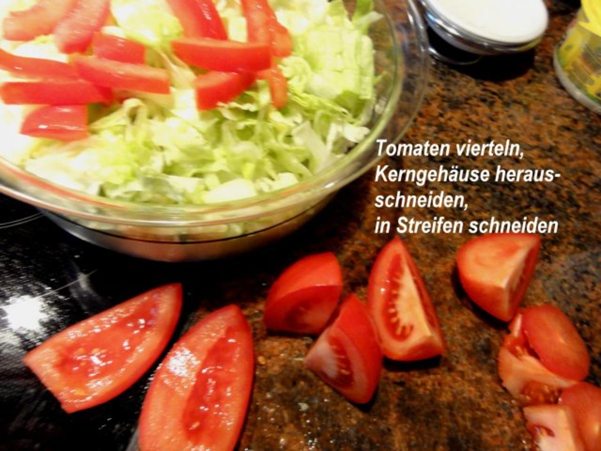 Salatbar:   EISBERG-TOMATEN-SALAT - Rezept - Bild Nr. 3