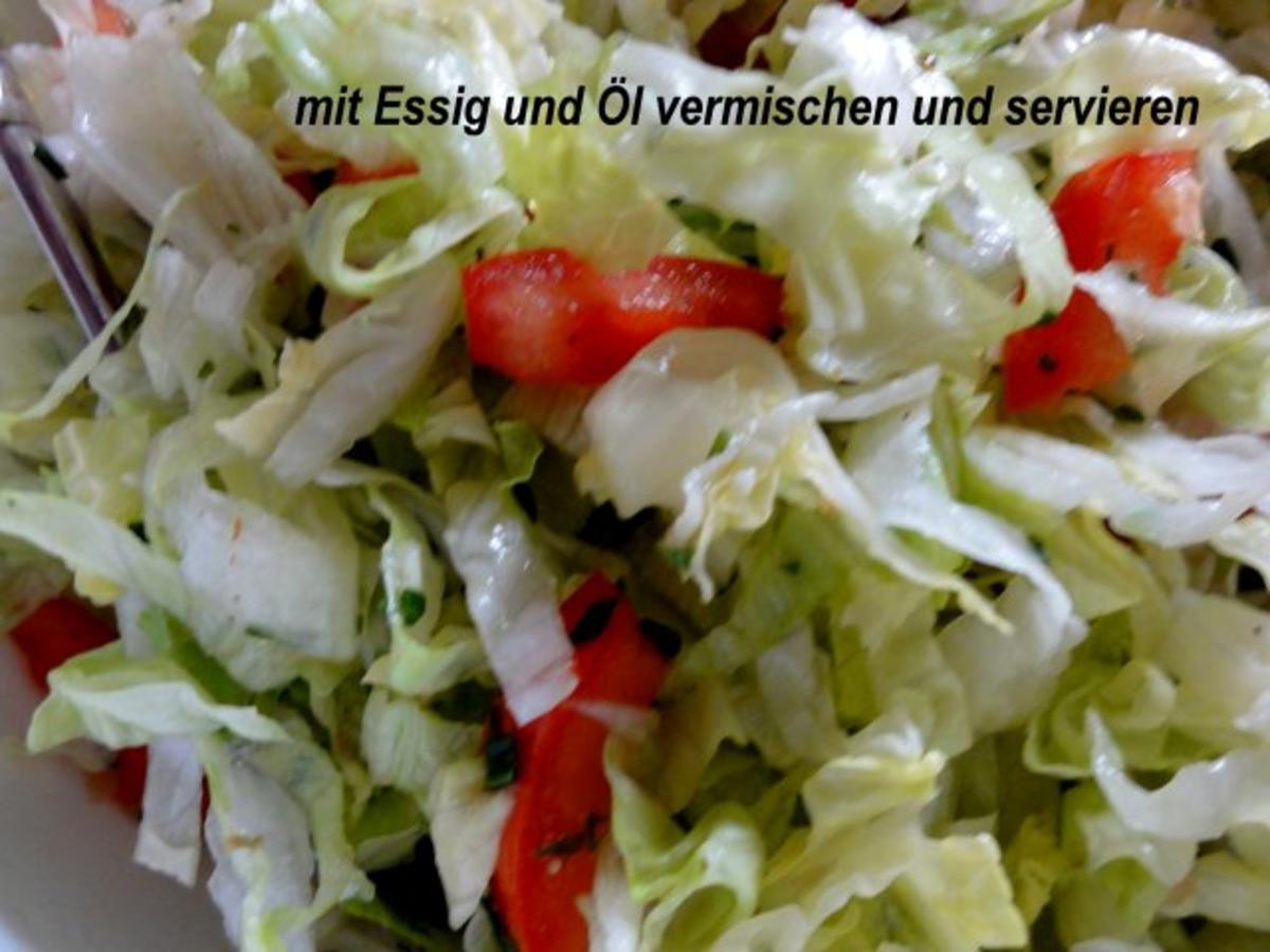 Salatbar:   EISBERG-TOMATEN-SALAT - Rezept - Bild Nr. 5