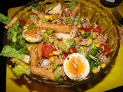 Rezept: Salatherzensalat mit vielen leckeren Köstlichkeiten Salatherzensalat mit vielen leckeren Köstlichkeiten - Rezept