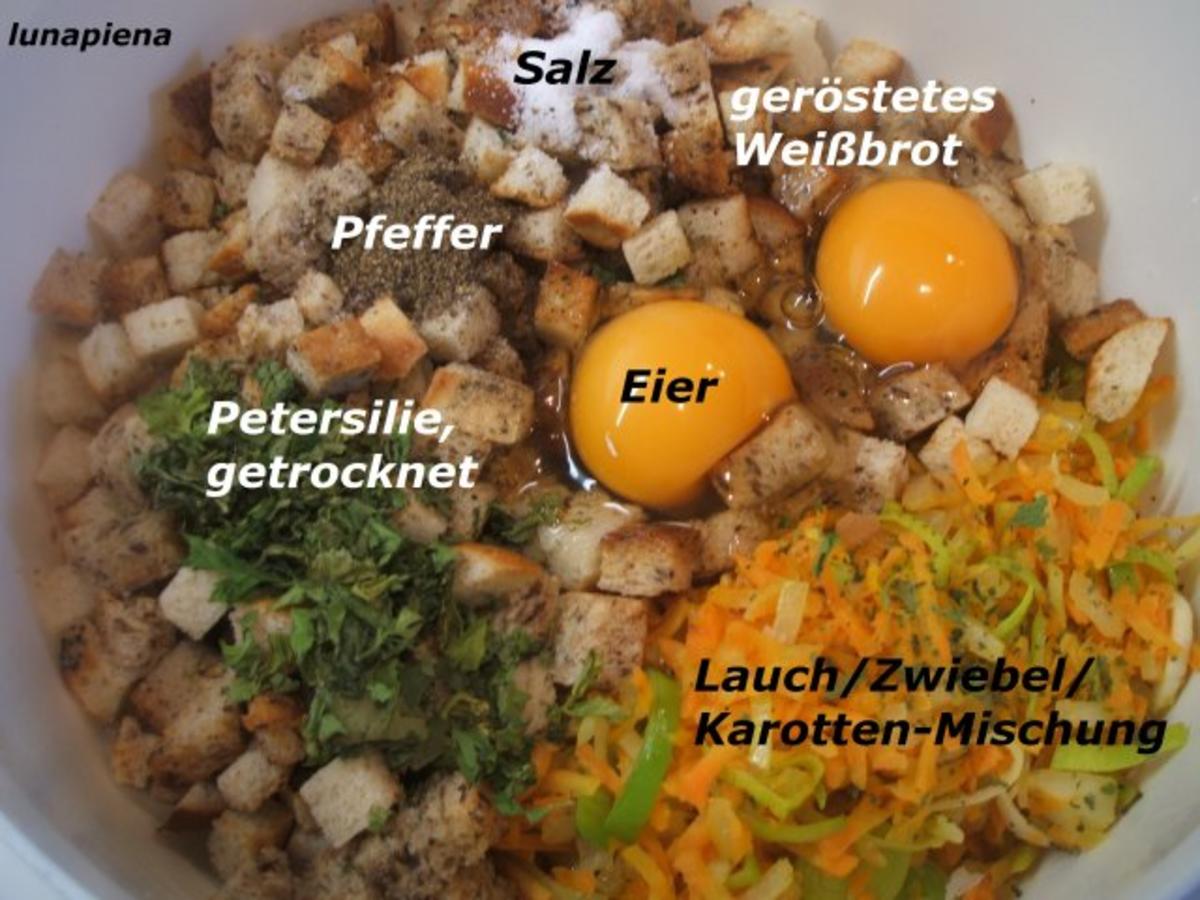 Knödel: Gemüseknödel auf Meerrettich-Käse-Soße - Rezept - Bild Nr. 5