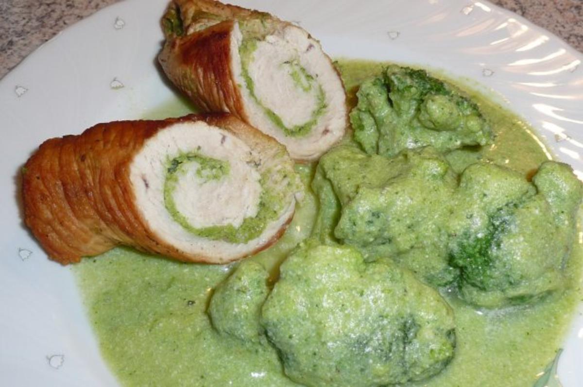 Geflügel: Putenröllchen mit Broccoli - Rezept