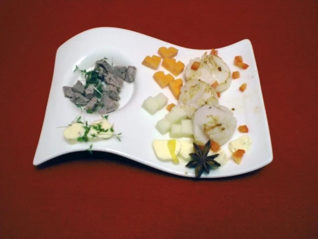 Fondue andersherum mit dem Besten aus Garten, Weide und Meer - Rezept