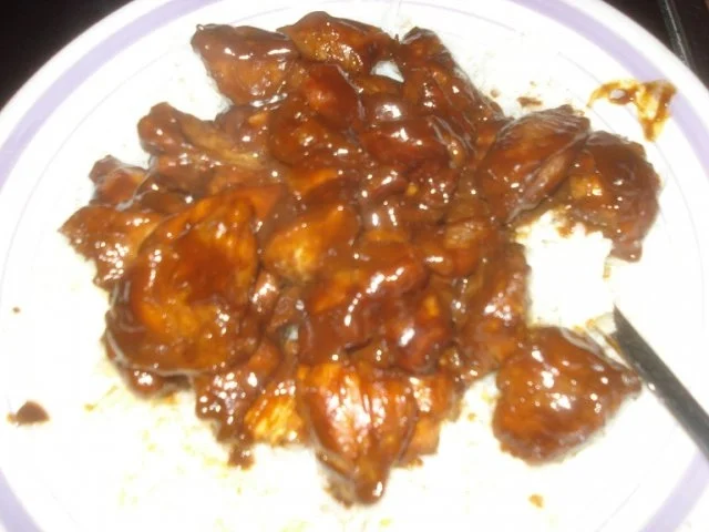 Rezept: Hühnchen-Sate mit dunkler Erdnuss-Sauce und Basmatireis Bild Nr. 2 Hühnchen-Sate mit dunkler Erdnuss-Sauce und Basmatireis - Rezept - Bild Nr. 2